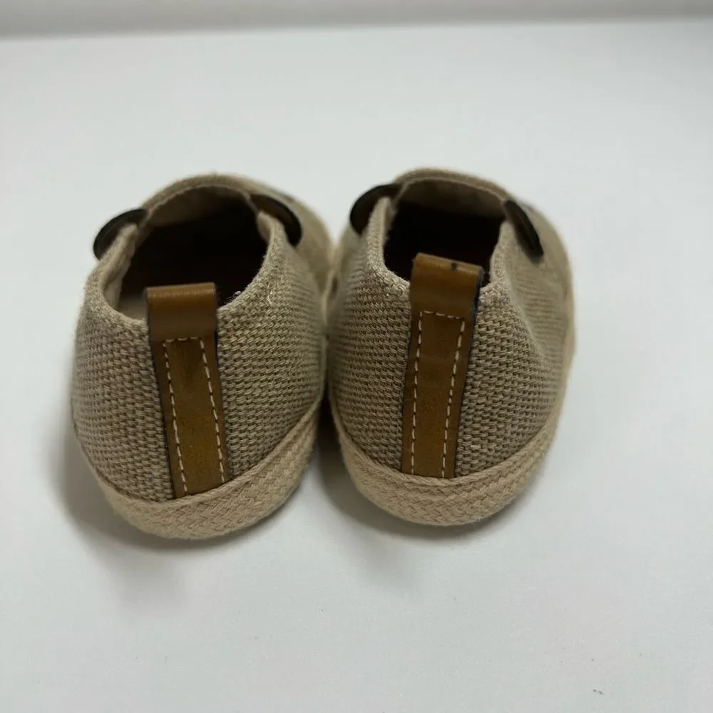 Carter's 3-6 Months Lion Baby Crib Shoes Safari Tan Soft Bottoms